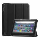 For Amazon Fire 7 12th 2022 ENKAY Smart Leather Tablet Case(Black) - 1
