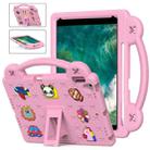 Handle Kickstand Children EVA Shockproof Tablet Case For iPad Air 2019 10.5 / Pro 10.5 2017(Pink) - 1