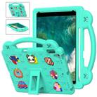 Handle Kickstand Children EVA Shockproof Tablet Case For iPad Air 2019 10.5 / Pro 10.5 2017(Mint Green) - 1