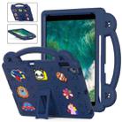 Handle Kickstand Children EVA Shockproof Tablet Case For iPad Air 2019 10.5 / Pro 10.5 2017(Navy Blue) - 1