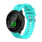 For Garmin Forerunner 158 20mm Silicone Twill Watch Band(Water Duck) - 1