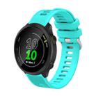 For Garmin Vivoactive3 Music 20mm Silicone Twill Watch Band(Water Duck) - 1