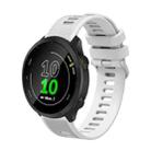 For Samsung Galaxy Watch Active 40mm 20mm Silicone Twill Watch Band(White) - 1