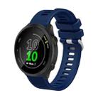 For Amazfit GTS 20mm Silicone Twill Watch Band(Midnight Blue) - 1