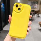 For iPhone 13 Liquid Airbag Decompression Phone Case(Lemon Yellow) - 1