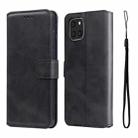For Samsung Galaxy A03 166mm EU Version JUNSUNMAY Calf Texture Leather Phone Case(Black) - 1