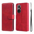 For Honor 50 Pro / Huawei Nova 9 Pro JUNSUNMAY  Calf Texture Leather Phone Case(Red) - 1