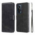 For Honor 50 SE / Huawei Nova 9 SE JUNSUNMAY Calf Texture Leather Phone Case(Black) - 1