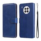 For Honor 50 Lite 5G / Huawei Nova 8i JUNSUNMAY Calf Texture Leather Phone Case(Blue) - 1