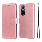 For Honor 50 5G / Huawei Nova 9 JUNSUNMAY Calf Texture Leather Phone Case(Pink) - 1