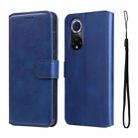 For Honor 50 5G / Huawei Nova 9 JUNSUNMAY Calf Texture Leather Phone Case(Blue) - 1