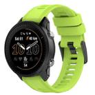 For Garmin Forerunner 955 22mm Solid Color Silicone Watch Band(Lime Color) - 1