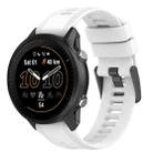 For Garmin Descent G1 22mm Solid Color Silicone Watch Band(White) - 1
