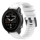 For Garmin Instinct 2 22mm Solid Color Silicone Watch Band(White) - 1