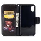 Colored Drawing Pattern Horizontal Flip Leather Case for Samsung Galaxy A8 Plus,with Holder & Card Slots & Wallet(Bear) - 1