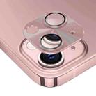 For iPhone 14 / 14 Plus ENKAY Aluminium Alloy Tempered Glass Lens Cover Film (Pink) - 1