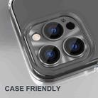 ENKAY Aluminium Alloy Tempered Glass Lens Cover Film For iPhone 14 Pro / 14 Pro Max(Black) - 4