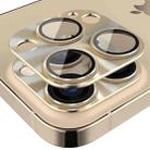 ENKAY Aluminium Alloy Tempered Glass Lens Cover Film For iPhone 14 Pro / 14 Pro Max(Gold) - 1