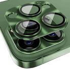ENKAY Aluminium Alloy Tempered Glass Lens Cover Film For iPhone 14 Pro / 14 Pro Max (Dark Green) - 1