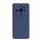 For Xiaomi 12S Ultra ENKAY Liquid Silicone Soft Shockproof Phone Case(Dark Blue) - 1