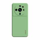 For Xiaomi 12S Ultra ENKAY Liquid Silicone Soft Shockproof Phone Case(Light Green) - 1