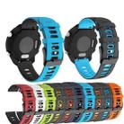 For Samsung Galaxy Watch 5  44mm 20mm Two-Color Silicone Watch Band(Black+Blue) - 4