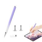AT-28 Macarone Color Passive Capacitive Pen Mobile Phone Touch Screen Stylus with 2 Pen Head(Purple) - 1