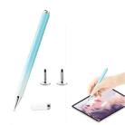 AT-28 Macarone Color Passive Capacitive Pen Mobile Phone Touch Screen Stylus with 2 Pen Head(Blue) - 1