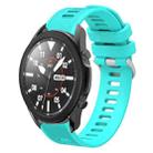For Samsung Galaxy Watch5 Pro  45mm 20mm Twill Solid Color Silicone Watch Band(Water Duck) - 1
