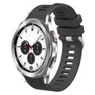 For Samsung Galaxy Watch4 Classic 42mm 20mm Twill Solid Color Silicone Watch Band(Grey) - 1