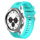 For Samsung Galaxy Watch4 Classic 42mm 20mm Twill Solid Color Silicone Watch Band(Water Duck) - 1