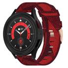 For Samsung Galaxy Watch5 40mm 20mm Nylon Woven Watch Band(Red) - 1