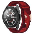 For Samsung Galaxy Watch5 Pro 45mm 20mm Nylon Woven Watch Band(Red) - 1