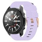 For Samsung Galaxy Watch5 Pro 45mm 20mm Nylon Woven Watch Band(Light Purple) - 1