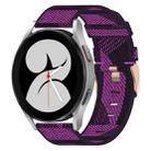 For Samsung Galaxy Watch4 40mm 20mm Nylon Woven Watch Band(Purple) - 1