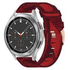 For Samsung Galaxy Watch4 Classic 46mm 20mm Nylon Woven Watch Band(Red) - 1