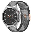 For Samsung Galaxy Watch4 Classic 46mm 20mm Nylon Woven Watch Band(Grey) - 1