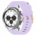 For Samsung Galaxy Watch4 Classic 42mm 20mm Nylon Woven Watch Band(Light Purple) - 1