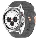 For Samsung Galaxy Watch4 Classic 42mm 20mm Nylon Woven Watch Band(Dark Grey) - 1