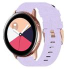 For Samsung Galaxy Watch Active 2 20mm Nylon Woven Watch Band(Light Purple) - 1