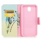 Colored Drawing Pattern Horizontal Flip Leather Case for Samsung GalaxyJ530&J5,with Holder & Card Slots & Wallet(Feather Bird) - 1
