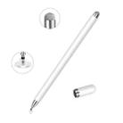 AT-30 2-in-1  Silicone Sucker + Conductive Cloth Head Handwriting Touch Screen Pen Mobile Phone Passive Capacitive Pen(White) - 1