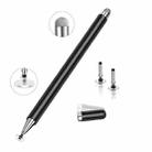 AT-30 2-in-1 Silicone Sucker + Conductive Cloth Head Handwriting Touch Screen Pen Mobile Phone Passive Capacitive Pen with 1 Pen Head(Black) - 1