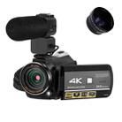 4K 30X Digital Zoom WiFi Camcorder Video Camera, Model:Standard + Microphone+Wide-Angle Lens - 1
