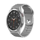 For Samsung Galaxy Watch 4 Classic 46mm 20mm Corrugated Silicone Watch Band(Grey) - 1