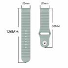 For Samsung Galaxy Watch Active 2 20mm Corrugated Silicone Watch Band(Sand Pink) - 6
