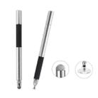 AT-31 Conductive Cloth Head + Precision Sucker Capacitive Pen Head 2-in-1 Handwriting Stylus(Silver Gray) - 1