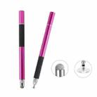 AT-31 Conductive Cloth Head + Precision Sucker Capacitive Pen Head 2-in-1 Handwriting Stylus(Rose Red) - 1