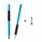 AT-31 Conductive Cloth Head + Precision Sucker Capacitive Pen Head 2-in-1 Handwriting Stylus with 1 Pen Head(Light Blue) - 1