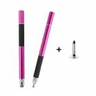 AT-31 Conductive Cloth Head + Precision Sucker Capacitive Pen Head 2-in-1 Handwriting Stylus with 1 Pen Head(Rose Red) - 1